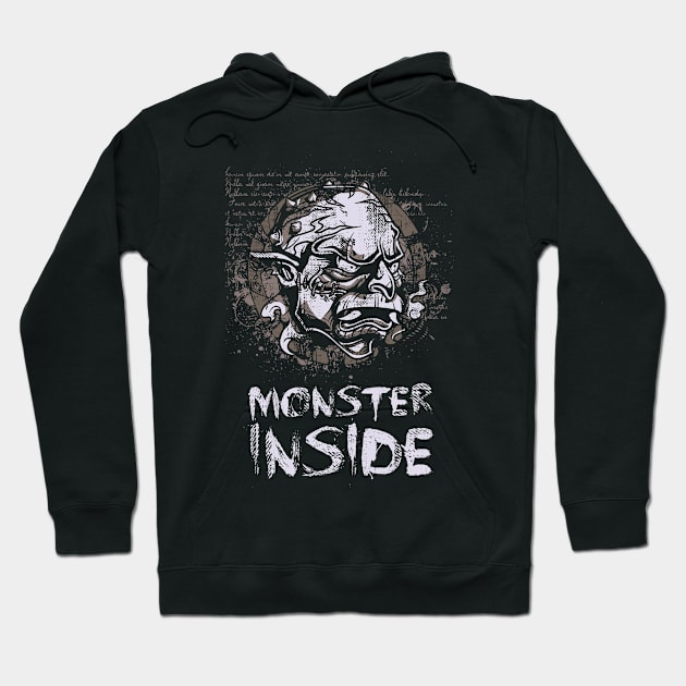 Monster Inside Hoodie by Designious